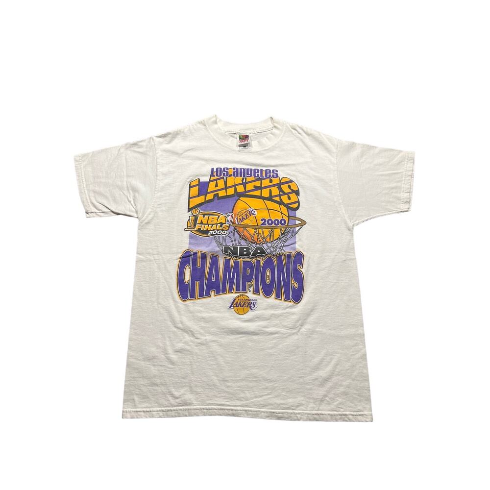 Vintage Heavy Cotton Size L Fruit Of The Loom L.A. Lakers 2000s NBA Champion